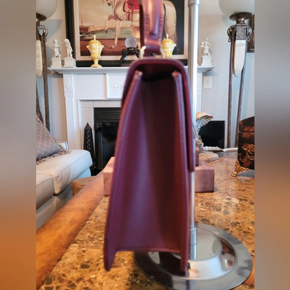 Badgley Mischka Burgundy Studded Handbag. NWT - Picture 4 of 10